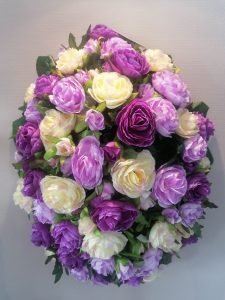 composition fleurs artificielles décès